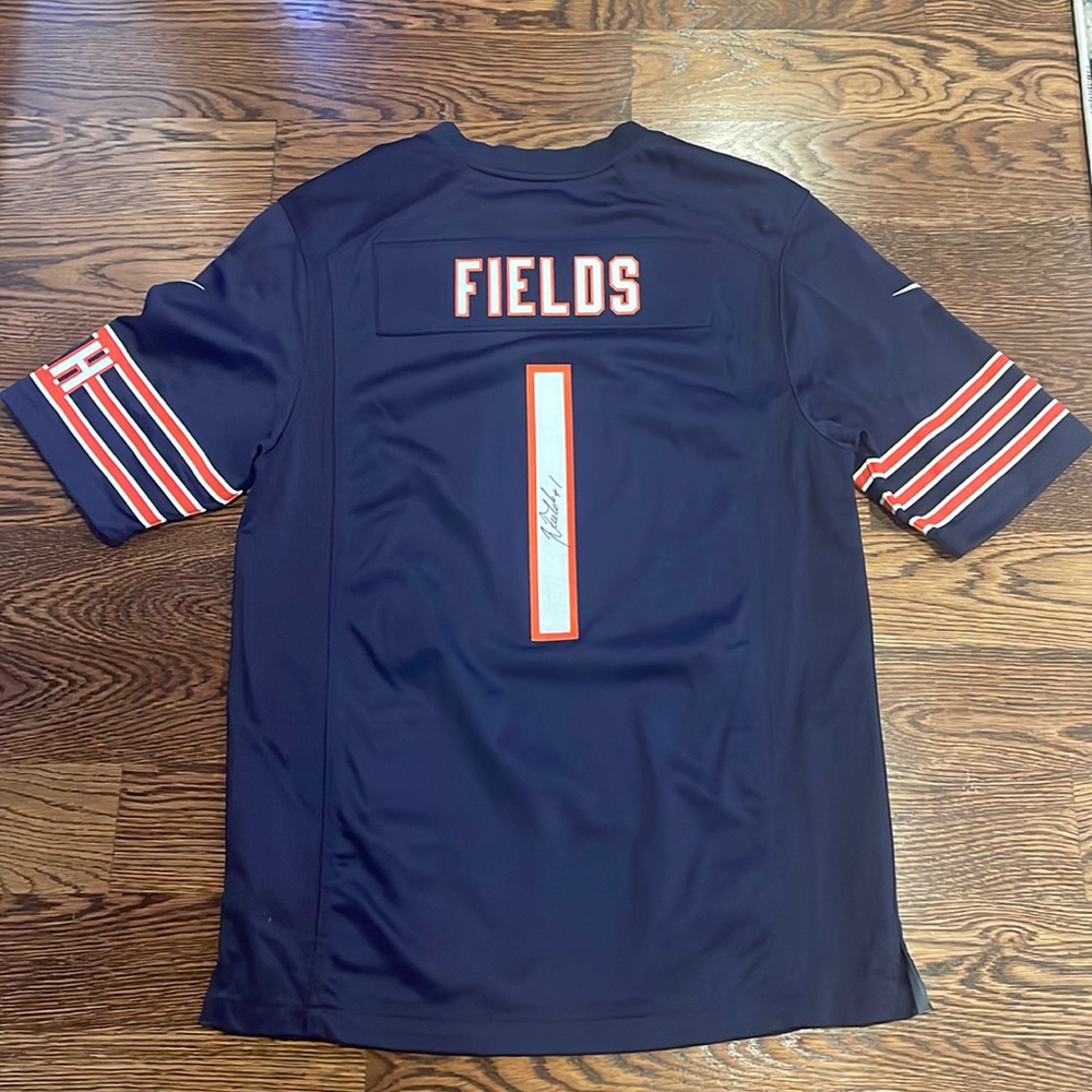 Signed Justin Fields jersey